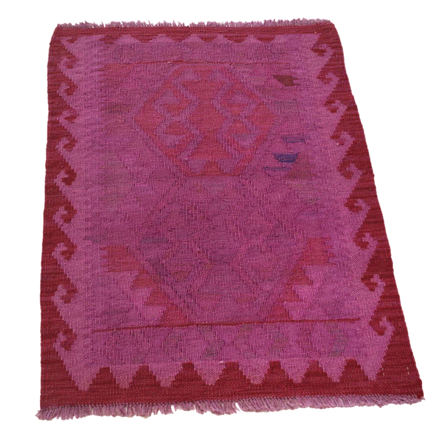 Handmade Overdyed Kilim 2' 2" x 2' 10" ft / 66 x 87 cm - No. B29215