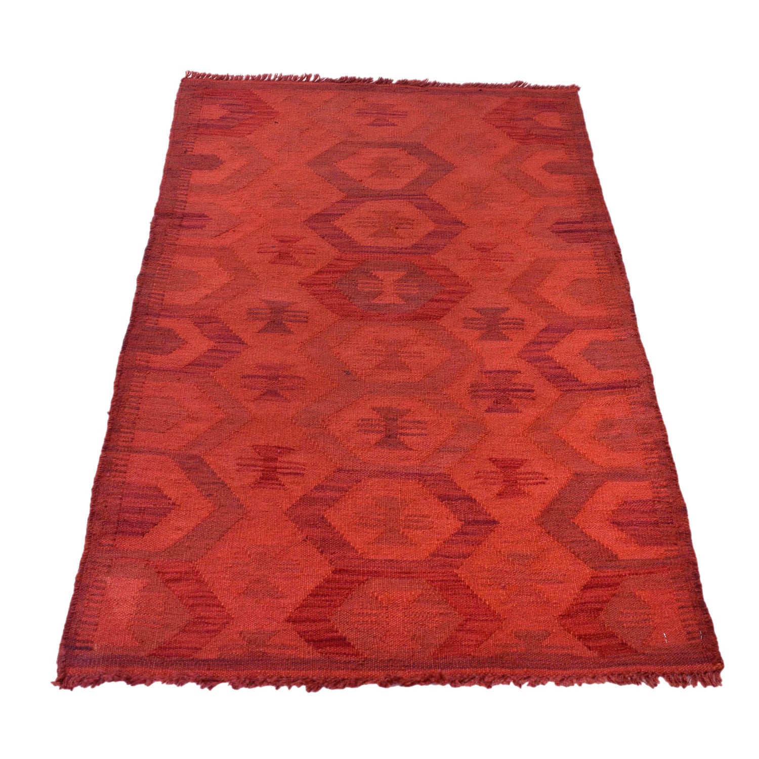 Handmade Overdye Kilim 2' 6" x 4' 1" ft / 76 x 124 cm - No. B29220