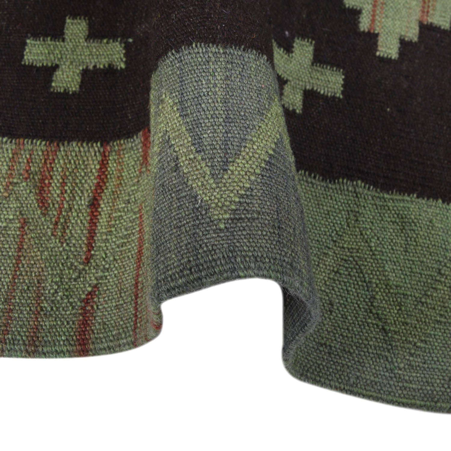 Handmade Overdye Kilim 2' 9" x 3' 10" ft / 84 x 117 cm - No. B29223