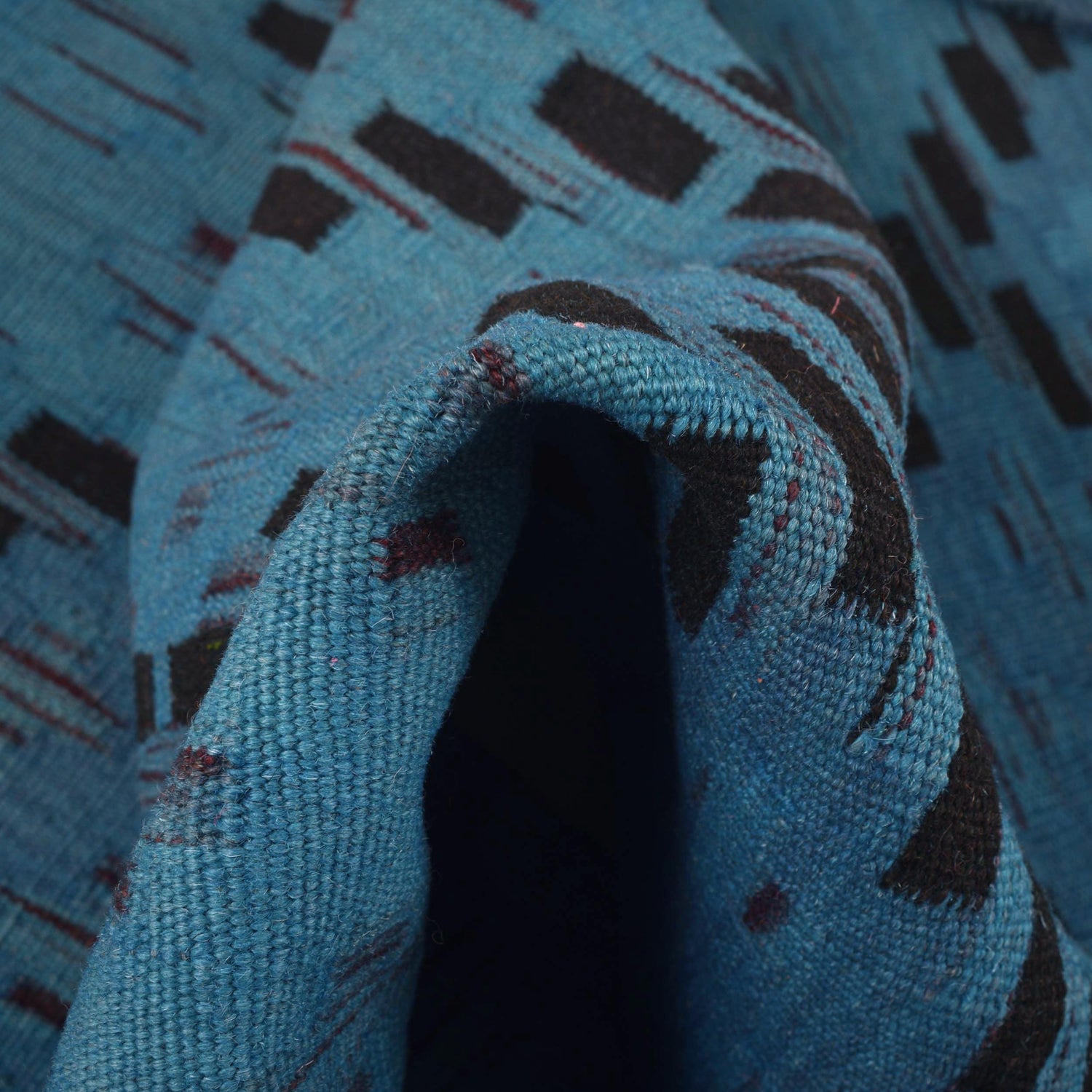 Handmade Overdye Kilim 2' 6" x 4' 5" ft / 76 x 134 cm - No. B29224