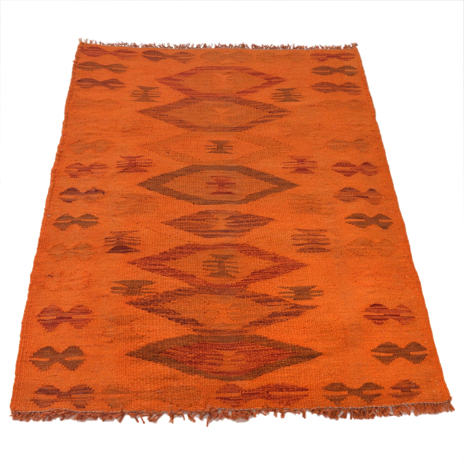 Overdyed Chobi Kilim 2' 7" x 3' 10" ft / 80 x 116 cm - No. B29225