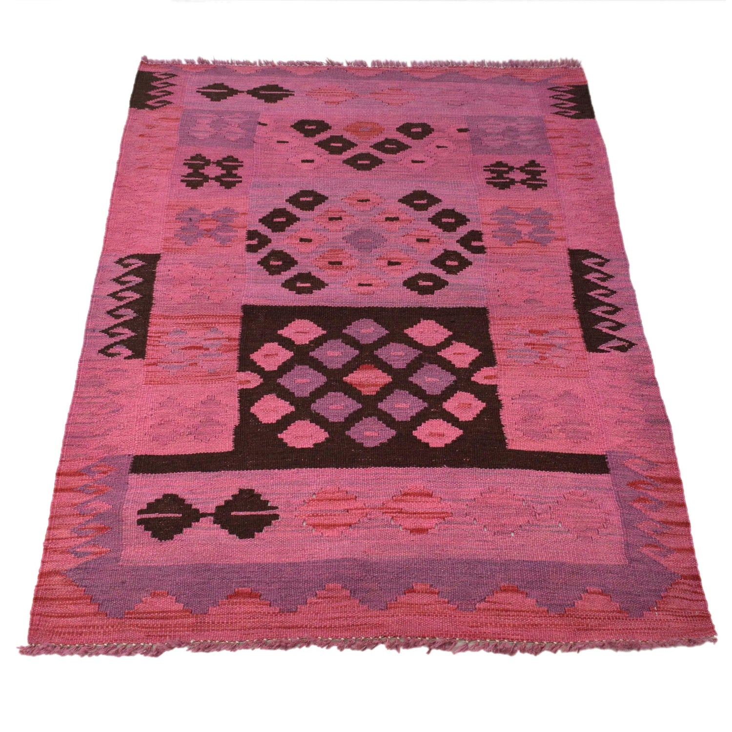 Handmade Overdyed Kilim 2' 8" x 3' 11" ft / 81 x 120 cm - No. B29226