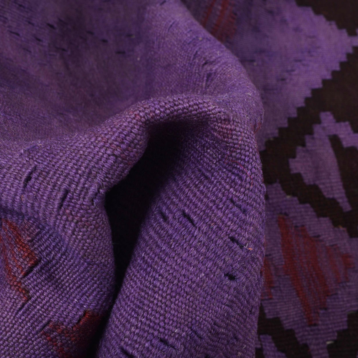 Overdyed Chobi Kilim 3' 9" x 5' 7" ft / 115 x 170 cm - No. B29228