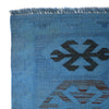 Blue Color Overdyed Kelim 3' 11" x 5' 9" ft / 120 x 175 cm - No. B29229