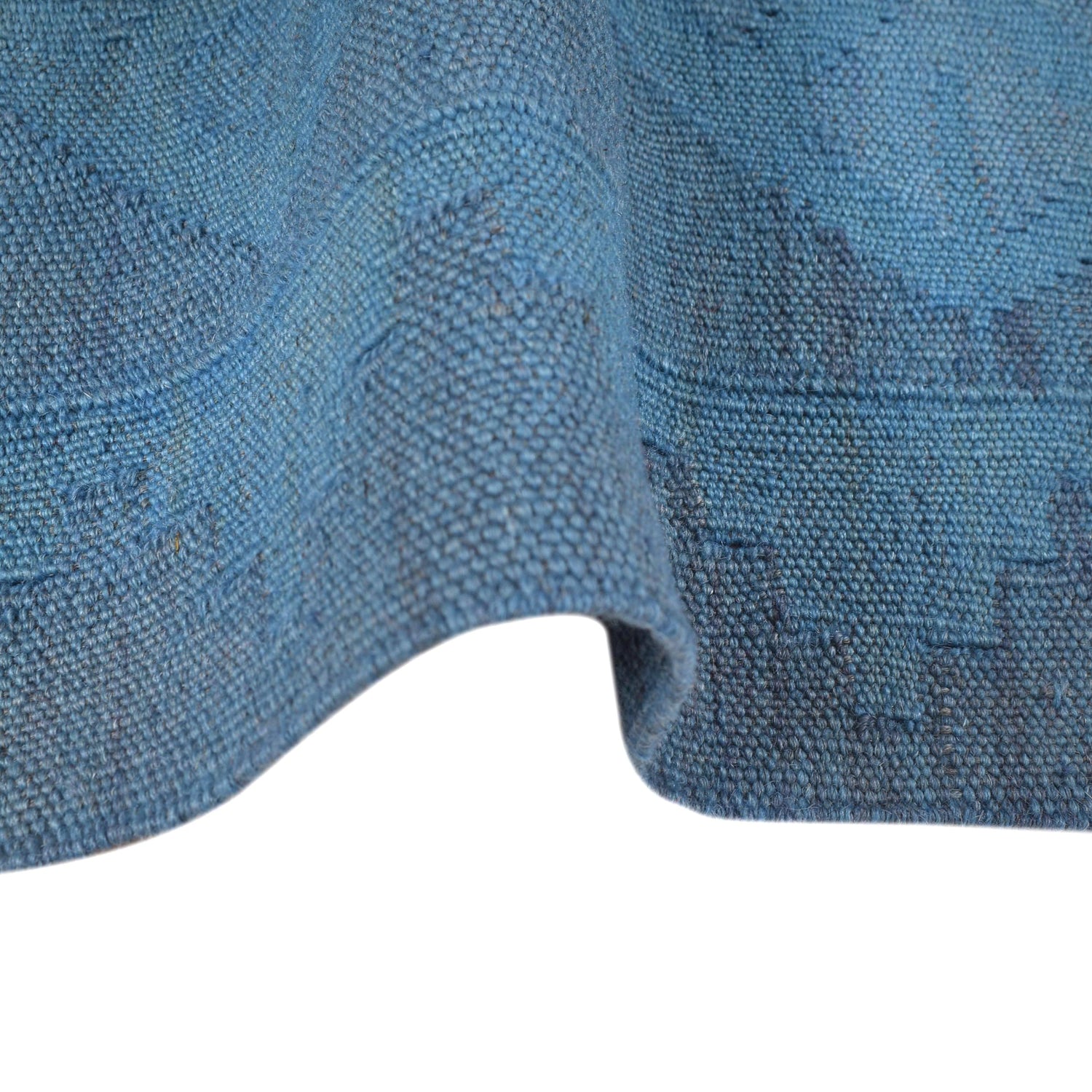 Blue Color Overdyed Kelim 3' 11" x 5' 9" ft / 120 x 175 cm - No. B29229