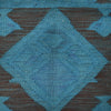 Blue Color Overdyed Kelim 3' 8" x 5' 7" ft / 113 x 169 cm - No. B29231