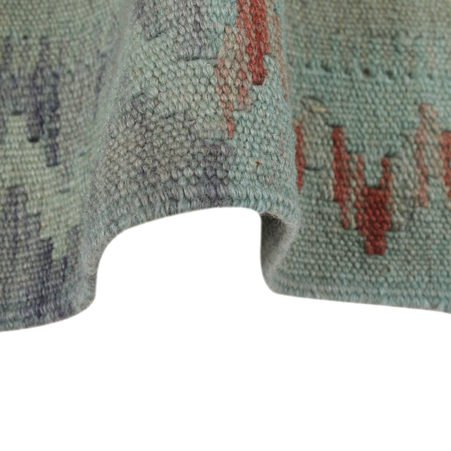 Hand Knotted Overdyed Kilim 3' 11" x 5' 6" ft / 119 x 168 cm - No. B29235