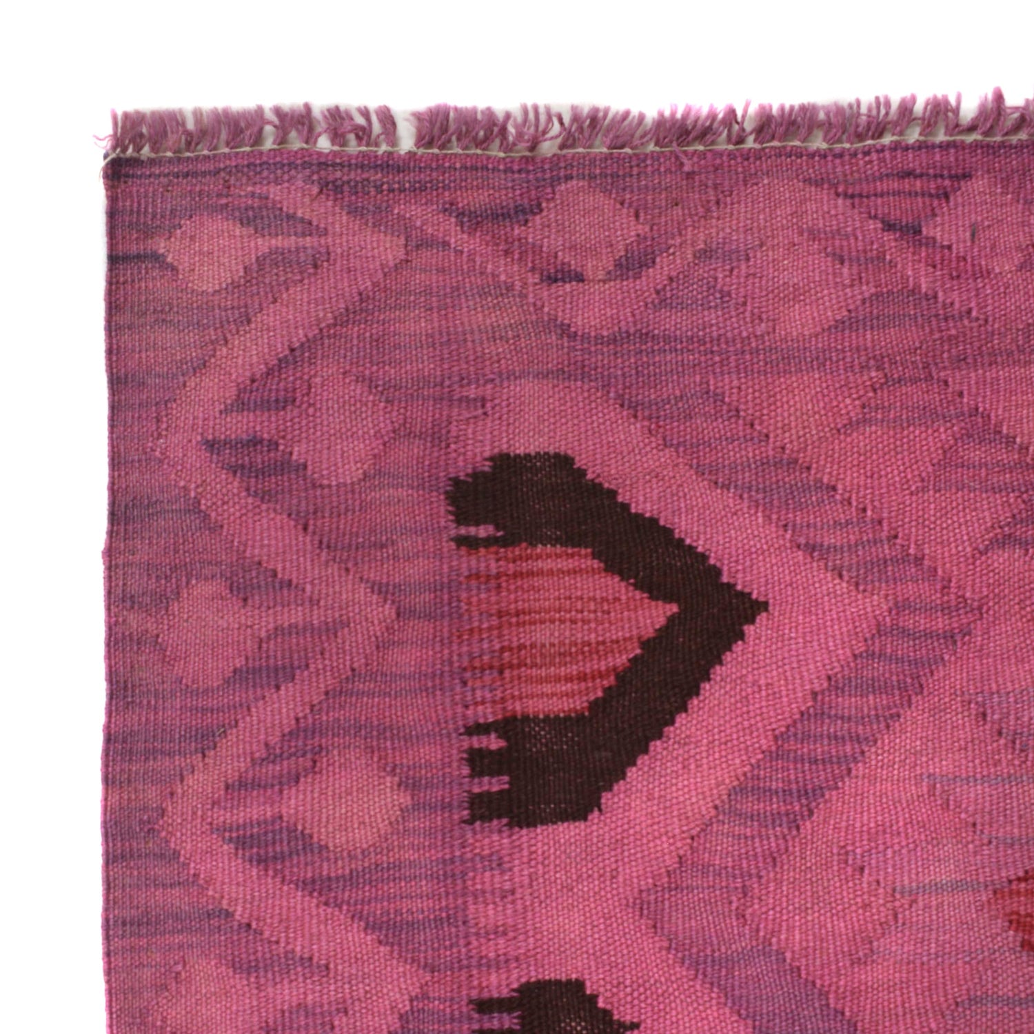 Overdyed Chobi Kilim 4' 1" x 5' 7" ft / 124 x 170 cm - No. B29236