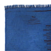 Blue Color Overdyed Kelim 3' 11" x 5' 8" ft / 120 x 172 cm - No. B29239