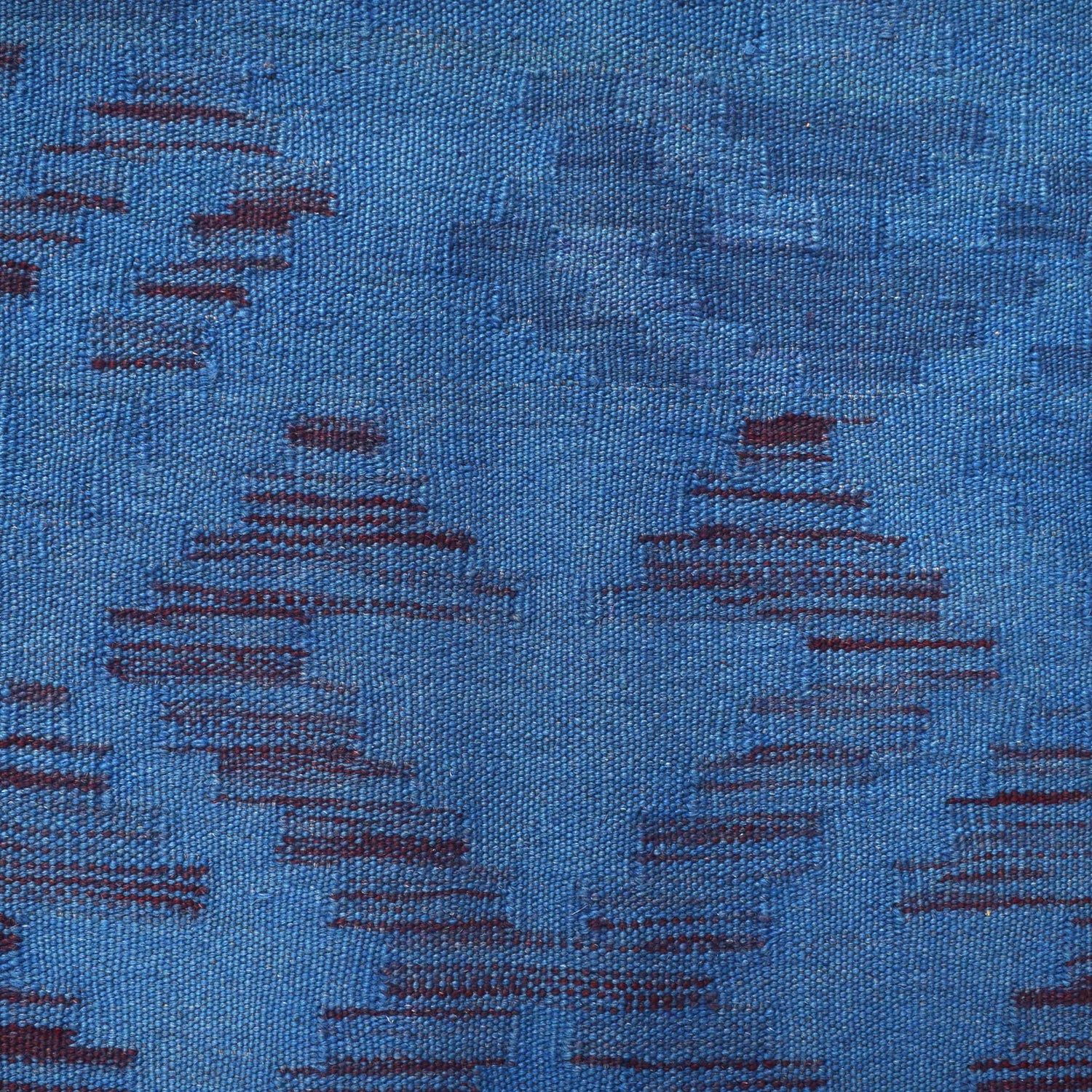Blue Color Overdyed Kelim 3' 11" x 5' 8" ft / 120 x 172 cm - No. B29239