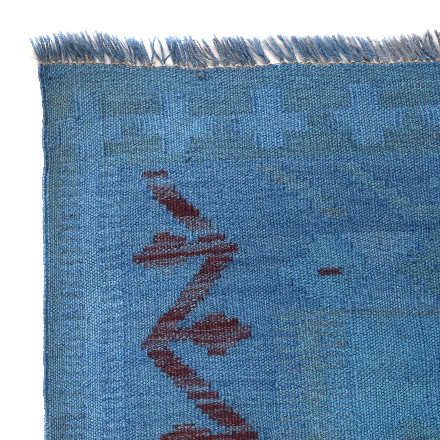 Hand Knotted Overdyed Kilim 3' 6" x 5' 2" ft / 106 x 157 cm - No. B29240