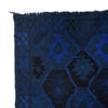 Blue Overdyed Area Rug 2' 9" x 4' 2" ft / 100 x 135 cm - No. B29242