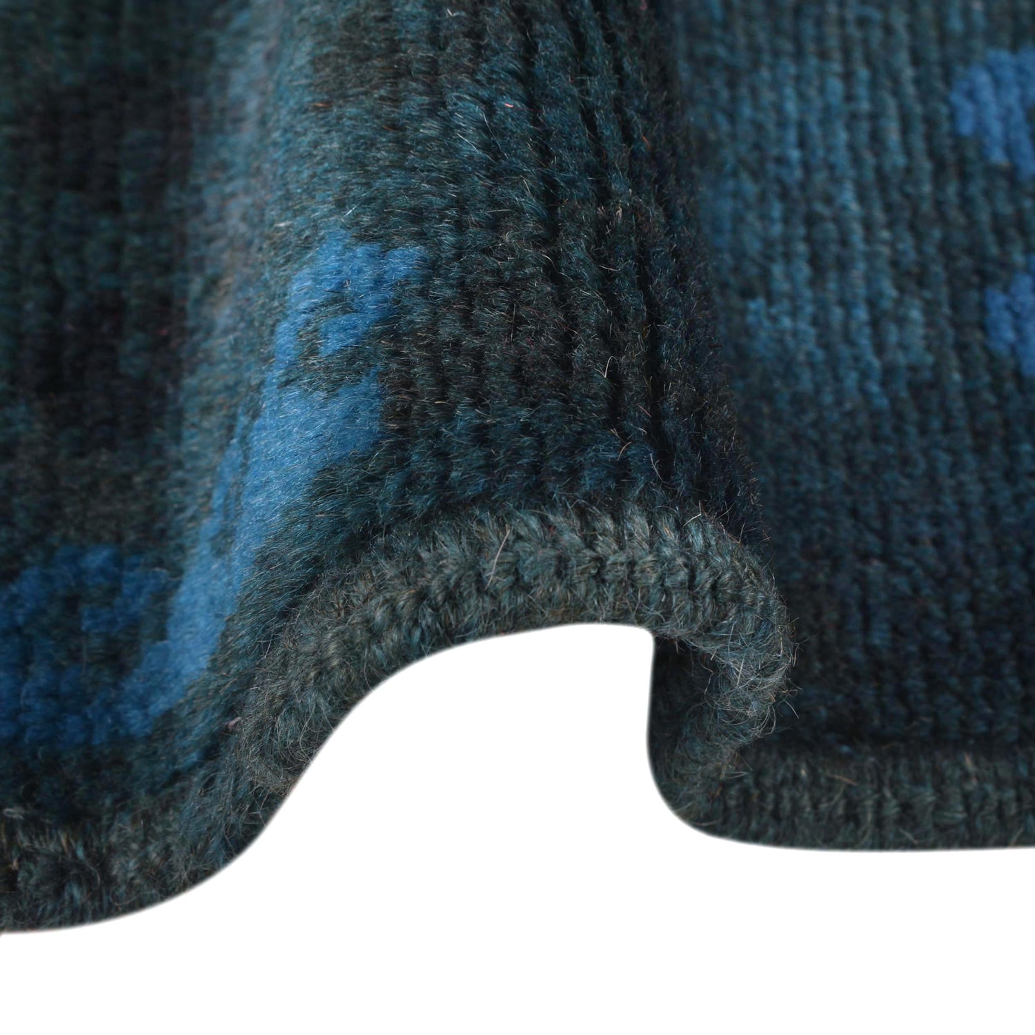 Handmade Overdye Carpet 3' 4" x 4' 9" ft / 105 x 145 cm - No. B29243