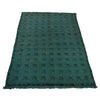 Sea Green Overdyed Area Rug 2' 11" x 4' 4" ft / 90 x 132 cm - No. B29246