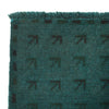 Sea Green Overdyed Area Rug 2' 11" x 4' 4" ft / 90 x 132 cm - No. B29246