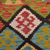 Colorful Flat-Weave Wool Kilim 6' 4" x 9' 10" ft / 193 x 300 cm - No. B29328