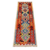 Hand Woven Wool Kelim Runner 2' 1" x 6' 10" ft / 64 x208 cm - No. B29350