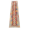 Hand Woven Wool Kelim Runner 2' 7" x 13' 1" ft / 79 x 399 cm - No. B29354