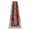 Hand Knotted Flatweave Kilim Runner 2' 7" x 12' 11" ft / 78 x 394 cm - No. B29357