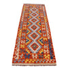 Hand Woven Wool Kelim Runner 2' 4" x 6' 11" ft / 71 x210 cm - No. B29358