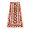 Hand Knotted Afghan Style Kilim Runner 2' 6" x 7' 9" ft / 77 x236 cm - No. B29359