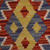 Hand Woven Wool Kelim Runner 2' 4" x 6' 8" ft / 72 x202 cm - No. B29363