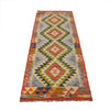 Handmade Turkish Design Wool Kilim Runner 2' 4" x 6' 6" ft / 70 x197 cm - No. B29368