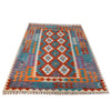 Hand Knotted Afghan Style Kilim 4' 4" x 6' 3" ft / 135 x 190 cm - No. B29378