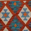 Hand Knotted Afghan Style Kilim 4' 4" x 6' 3" ft / 135 x 190 cm - No. B29378