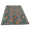 Hand Knotted Flatweave Kilim 4' 2" x 5' 9" ft / 128 x 175 cm - No. B29384