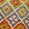 Handmade Afghan Vegetable Kilim 2' 9" x 3' 11" ft / 85 x 120 cm - No. B29399