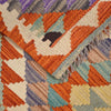 Colorful Flat-Weave Wool Kilim 2' 11" x 4' 0" ft / 90 x 123 cm - No. B29417