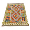 Hand Knotted Afghan Style Kilim 2' 10" x 3' 11" ft / 86 x 120 cm - No. B29428