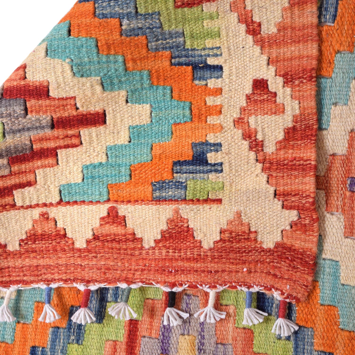 Handmade Vegetable Kilim Runner 2' 3" x 6' 4" ft / 68 x 192 cm - No. B29720