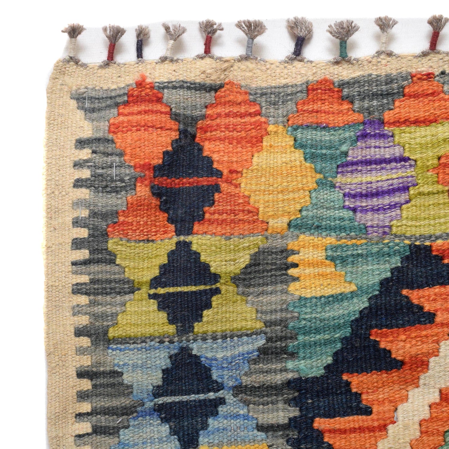 Handmade Vegetable Kelim Runner 2' 6" x 6' 5" ft / 75 x 195 cm - No. B29721