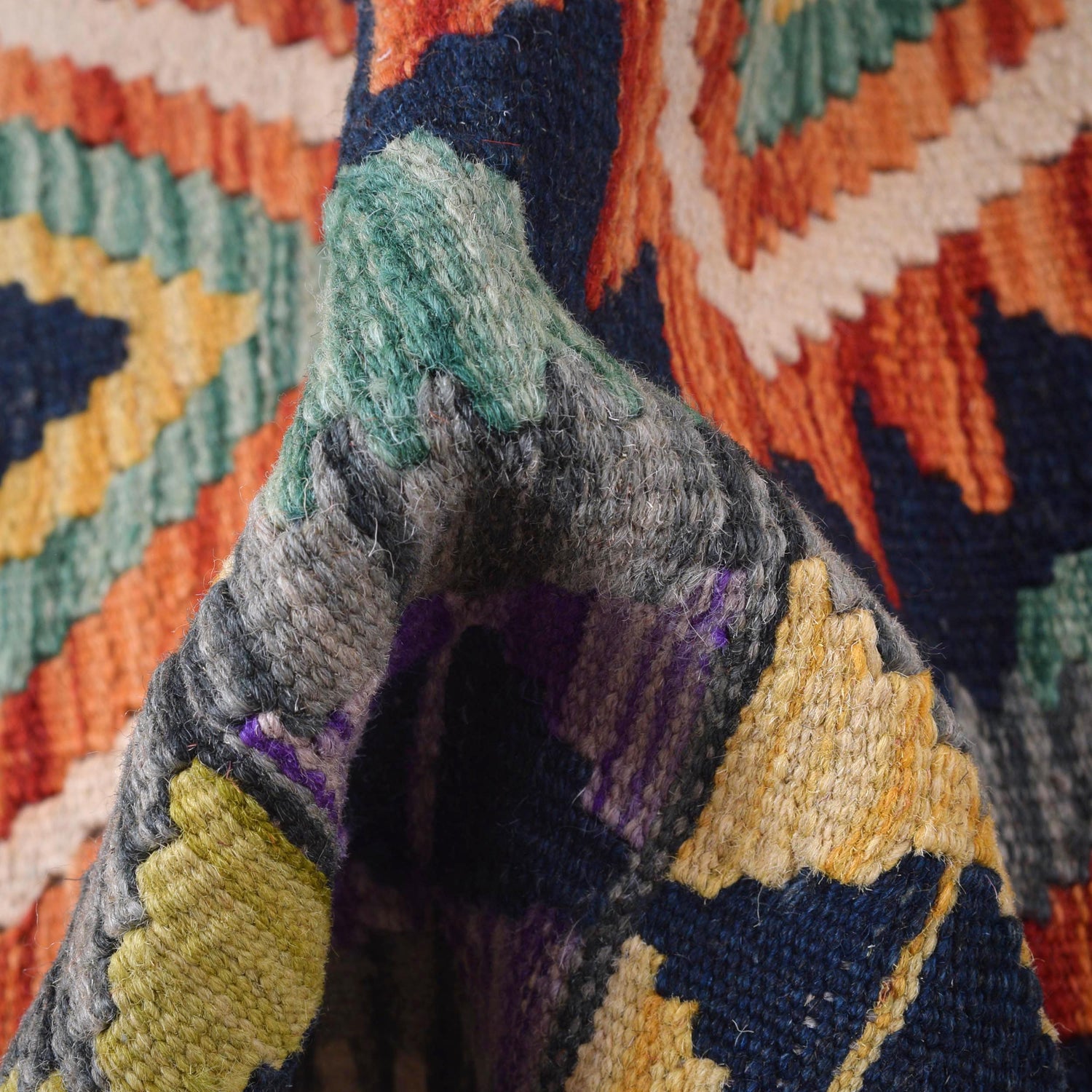 Handmade Vegetable Kelim Runner 2' 6" x 6' 5" ft / 75 x 195 cm - No. B29721