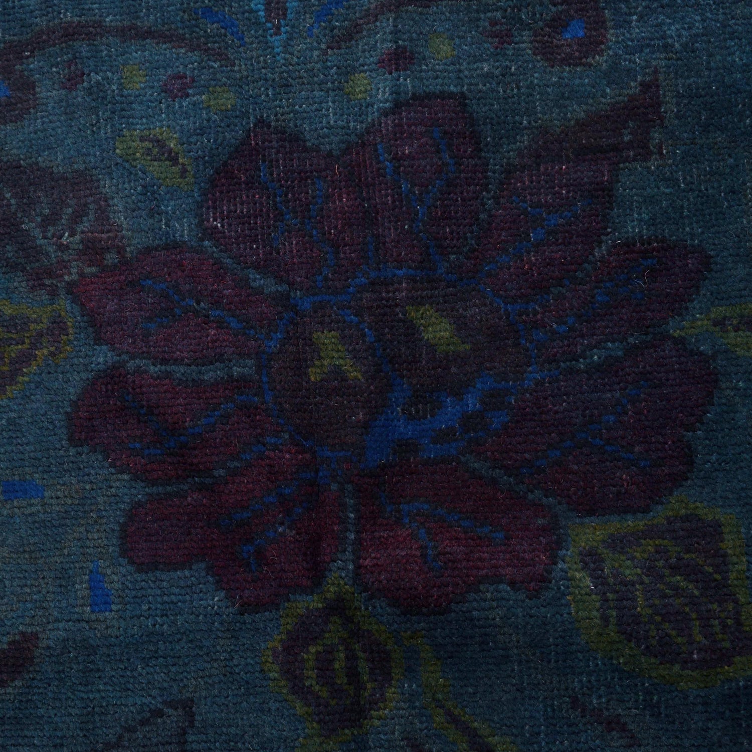 Hand Knotted Overdye Wool Rug 3' 7" x 6' 3" ft / 110 x 190 cm - No. B29781