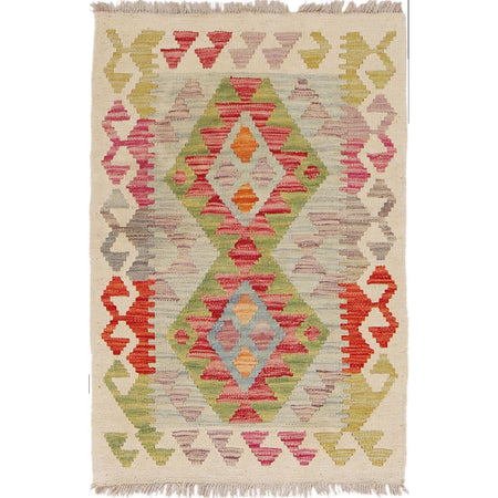 Small Size Chobi Kilim 2' 0" x 2' 11" ft / 61 x 88 cm - No. B29888