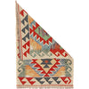 Hand Woven Wool Kelim 2' 0" x 2' 10" ft / 60 x 87 cm - No. B29910