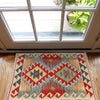 Hand Woven Wool Kelim 2' 0" x 2' 10" ft / 60 x 87 cm - No. B29910
