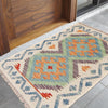 Hand Woven Wool Kelim 1' 10" x 2' 6" ft / 57 x 76 cm - No. B29960