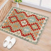 Handmade Turkish Design Wool Kilim 1' 11" x 2' 11" ft / 59 x 88 cm - No. B29969