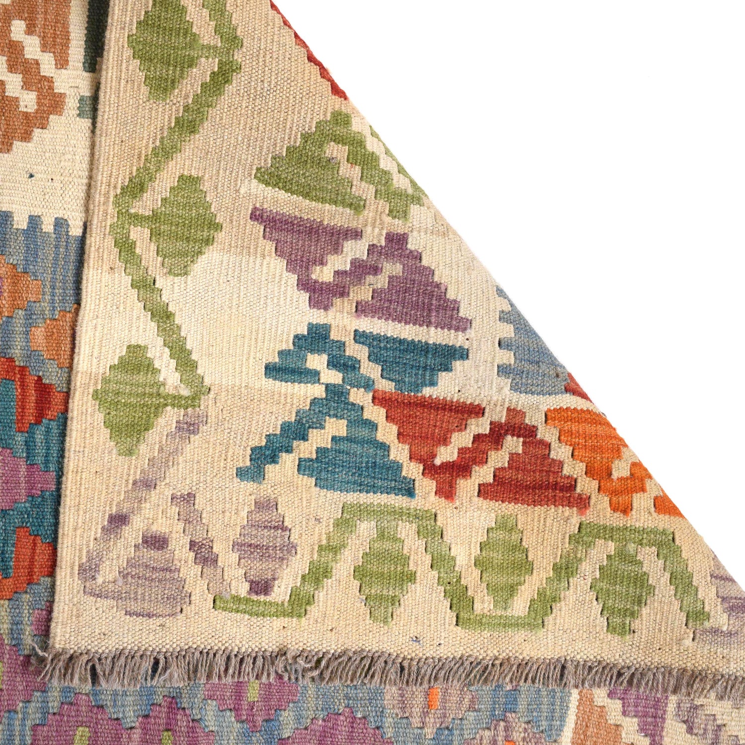 Hand Woven Wool Kelim 5' 9" x 7' 10" ft / 176 x 238 cm - No.  B29989