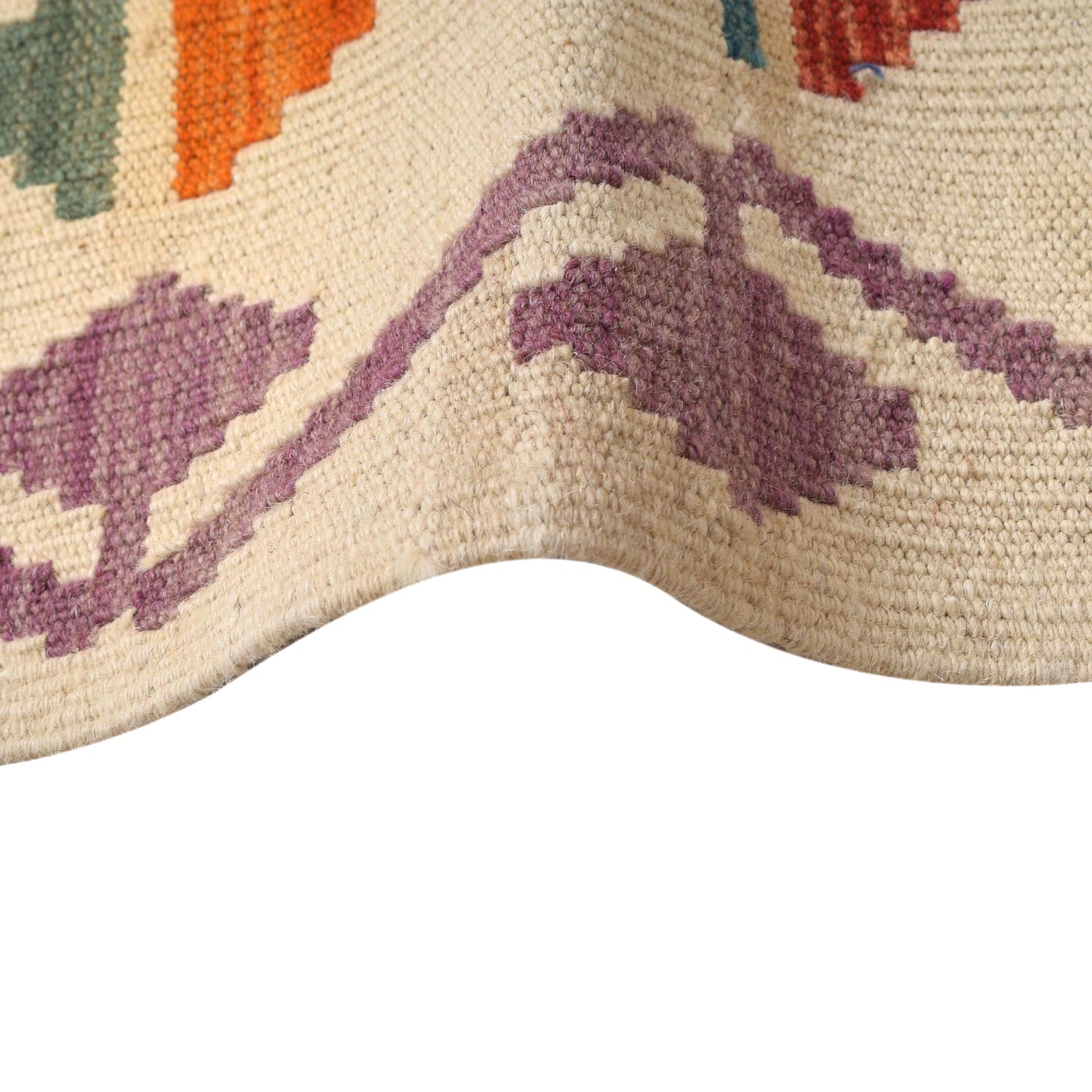 Hand Woven Wool Kelim 5' 9" x 7' 10" ft / 176 x 238 cm - No.  B29989