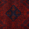 Red Color Afghan Area Rug 4' 10" x 6' 5" ft / 148 x 195 cm - No. B30060