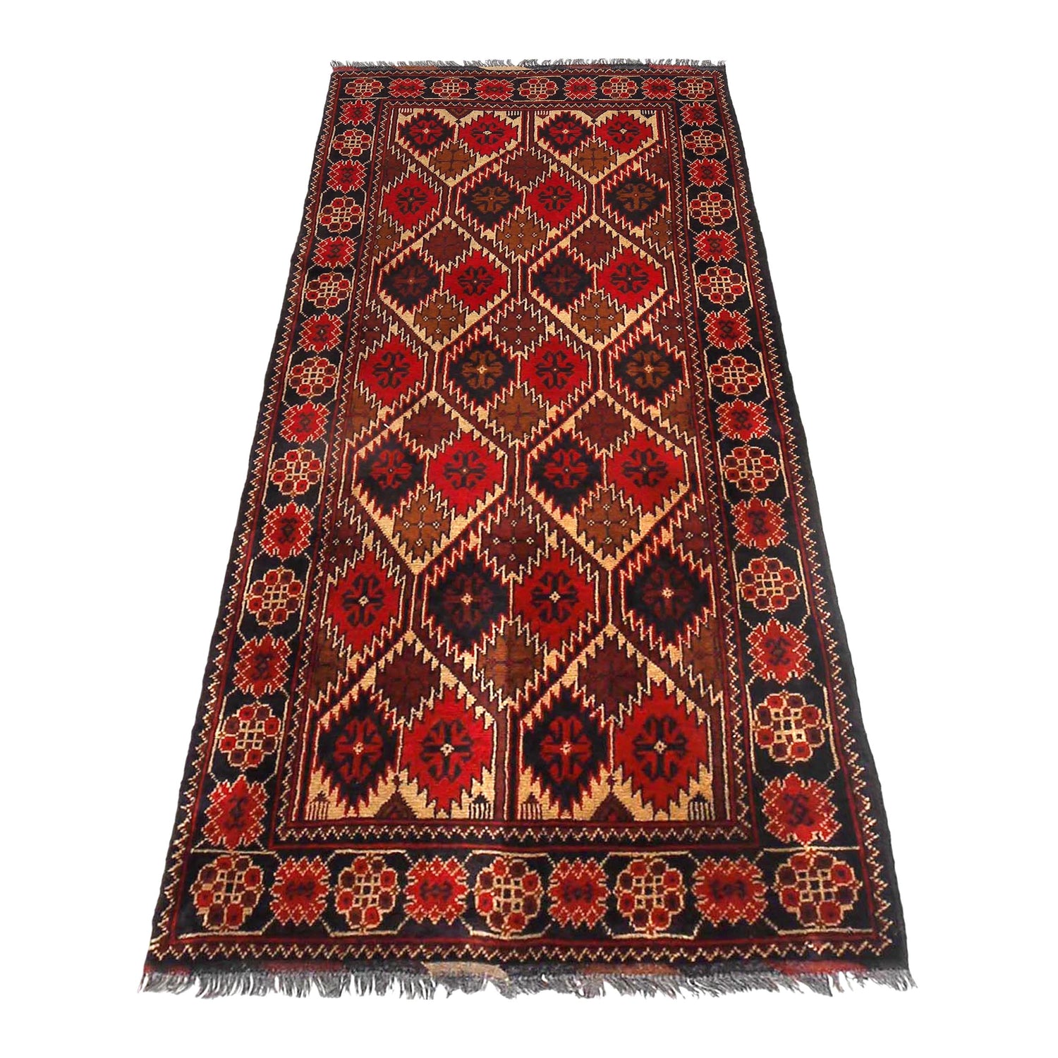 Oriental Khal Mohammadi Runner Rug 2' 9" x 6' 5" ft / 83 x 195 cm - No. B30065