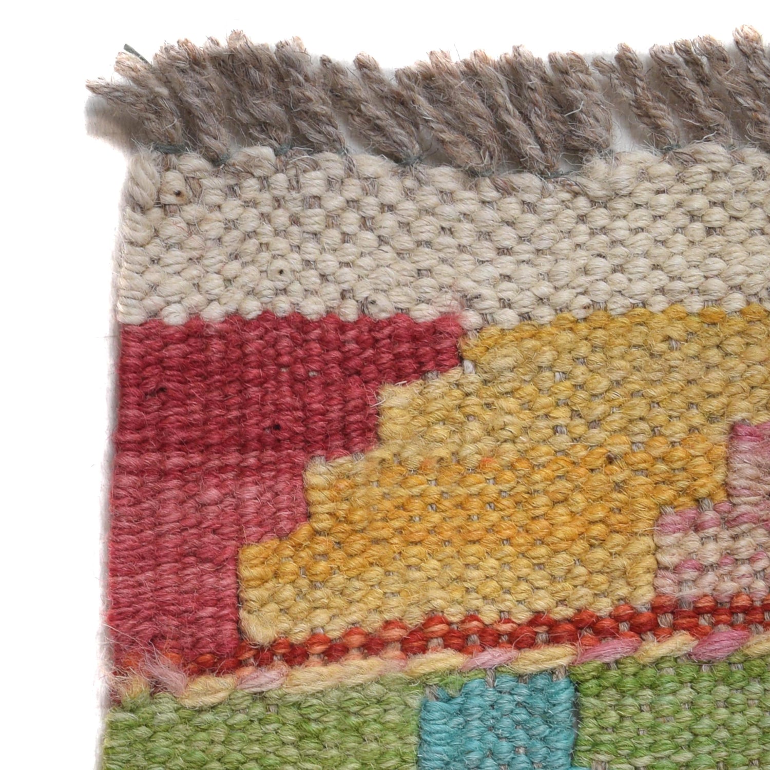 Hand Knotted Flatweave Kilim 6' 0" x 8' 4" ft / 182 x 253 cm - No. B30455