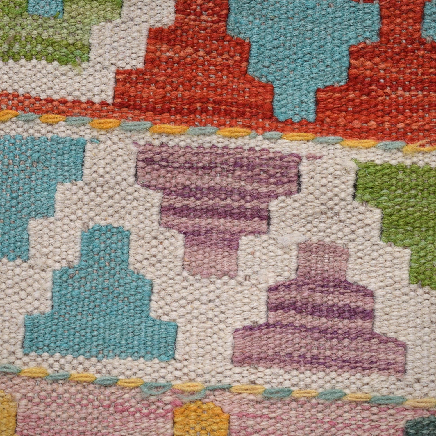 Hand Knotted Flatweave Kilim 6' 0" x 8' 4" ft / 182 x 253 cm - No. B30455