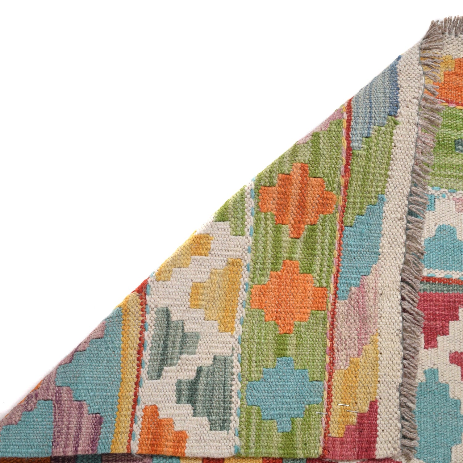 Hand Knotted Flatweave Kilim 6' 0" x 8' 4" ft / 182 x 253 cm - No. B30455