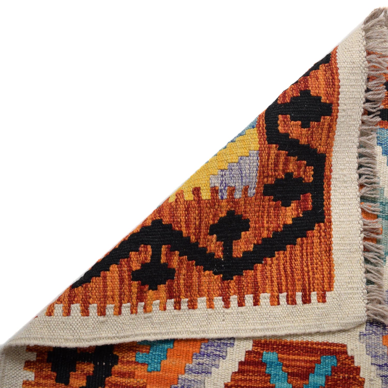 Handmade Vegetable Kilim Runner 2' 0" x 6' 5" ft / 62 x 195 cm - No. B30464